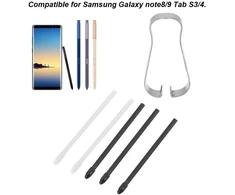Atsarginiai antgaliai, Stylus S Pen papildymo įrankių rinkinys, universalūs minkšti atsarginiai antgaliai, skirti Note 8/9 Tab S3/4 (juodi)