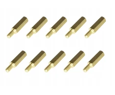 Atstumas M3 L=45mm, žalvaris, 5 vnt.