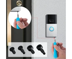 Atsuktuvas Ring, atsuktuvas Doorbell, dvipusis Torx atsuktuvas su 40 vnt. T6 T15 varžtais Doorbell apsaugos rinkiniui, skirtas Ring Doorbell, Video Doorbell (oranžinis)