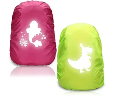 Atšvaitinis kuprinės apsauga nuo lietaus, 2 vnt., neperšlampama kuprinės apsauga nuo lietaus mokyklinei kuprinei 35l/45l, kuprinės apsauga nuo lietaus vaikams einant į mokyklą per lietų ir sniegą