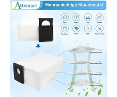 Attemart J15 Pro Ultra atsarginė dalis, skirta Eureka J15 Pro Ultra robotui-siurbliui, priedų rinkinys: 1 pagrindinis šepetys, 4 filtrai, 4 valymo šluostės, 4 dulkių maišeliai, 6 šoniniai šepečiai, 1 valymo šepetys, 20 vnt.