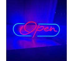 Pakabinamas šviestuvas Atviras neoninis ženklas Led atviros neoninės naktinės lempos kambario dekoravimui šviesa Usb atvira lempa miegamojo alaus baro parduotuvės kavinės klubo parduotuvės namų baro restorano viešbučio salono verslo dovanos
