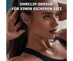Atvirų ausų bluetooth belaidės ausinės su oro kaulų laidumo technologija, ausies segtuko kaulinio garso sportinės ausinės, belaidės ausies segtuko ausinės su oro kaulų laidumu, prisegamos kaulinės ausinės