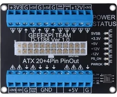 Atx 24/20-pin maitinimo plokštė su jungtimis kompiuteriui