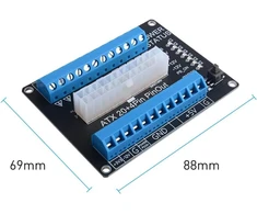 Atx 24/20-pin maitinimo plokštė su jungtimis kompiuteriui