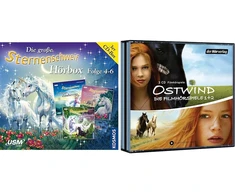 Vinilinė plokštelė Audio Box Episode 04-06 &amp; Ostwind Die Filmhörspiele 1 + 2: du filmų garso įrašai vienoje dėžutėje (the Ostwind Audiobook Collector's Editions, Volume 2)