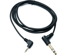 Audio kabelis 6.35mm į 3.5mm kampuotas, 180 cm