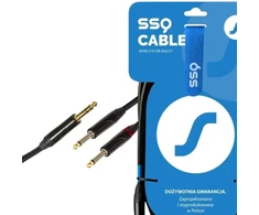 Audio kabelis - stereo Jack - 2x mono Jack 1 metras - Ssq Jsjm1