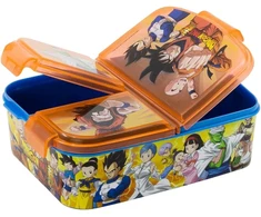 Aukščiausios kokybės Dragon Ball priešpiečių dėžutė su 3 skyriais, bento priešpiečių dėžutė vaikams – puikiai tinka mokyklai, darželiui ar laisvalaikiui