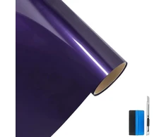 Aukščiausios kokybės itin blizgi violetinė vinilo plėvelė, skirta automobilio stogo sparno statramsčiui, motociklo lipdukas (50 cm x 150 cm)