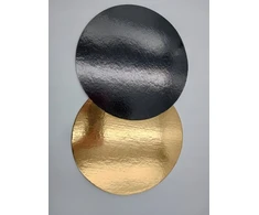 Auksinė-juoda torto padėklas 26 cm, 2400g
