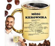 Auksinis puodelis premium smegenų vadovas juokinga dovana paaukštinimas bosui