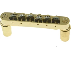 Auksinis "tune-o-matic" gitaros tiltelis su voleliniais balneliais