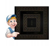 Aukso ir juodas 3d retro stiliaus graikiškas sienų panelis lubų kasete R23 C-zł