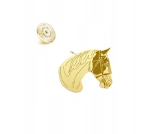 Auksu dengta sagė "american Paint Horse" iš sidabro 925
