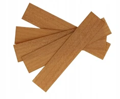Aura Candles Armina Candles plokščia medinė dagtis žvakėms 2x10 cm 5 vnt
