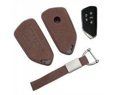 Auto Dėklas raktui Smart Keyless Vw Id.buzz Id Buzz rudas Tpu zomšas
