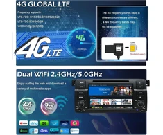 Automagnetola Automobilinis stereo Android 8.1, radijas, Dvd grotuvas, Gps Navi 7 colių Ips 2 Din, su galine kamera, palaiko Bluetooth Wifi 4g Mirror Link Usb Swc Obd (juodas)