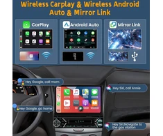 Automagnetola Hikity dab/dab+ automatinis automobilinis radijas 1din belaidis carplay android auto su ekranu išplečiamas 7 colių automobilinis radijas 1din su bluetooth fm aux usb mirror link mic vairo valdymu atbulinės eigos kamera