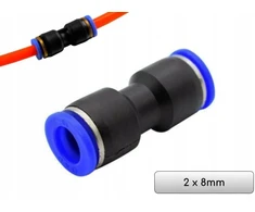 Automatinė pneumatinė tiesi jungtis Fi 8mm