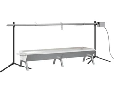 Automatinės kepsninės ir padėklo rinkinys, nerūdijantis plienas