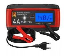 Automatinis automobilinis įkroviklis su Lcd - 6v/12v 4a Tuv Gs
