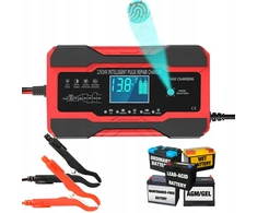 Automatinis išmanusis akumuliatoriaus įkroviklis Lcd 24v 12v 10a