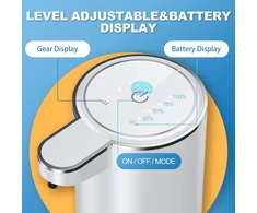 Automatinis muilo dozatorius, montuojamas ant sienos, bekontaktis 380 ml, elektrinis muilo dozatorius su jutikliu, Usb įkraunamas putų muilo dozatorius voniai, virtuvei, biurui