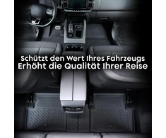 Automobiliniai kilimėliai noxx, tinkantys fiat fiorino diesel 2020-2024, bekvapiai 4.5d, tinkantys bet kokiam orui, 5 dalių, neslystantys, aukštu kraštu, guminiai kilimėliai, juodi grindų kilimėliai priekiniai galiniai automobilio kilimai
