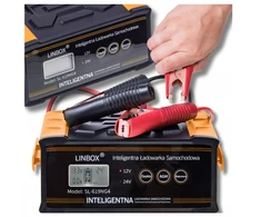 Automobilinis akumuliatorių įkroviklis 24v 12v 25a Agm Start-stop Automatinis