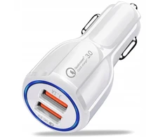 Automobilinis įkroviklis 2x Usb Quick Charge 3.0 12v/24v