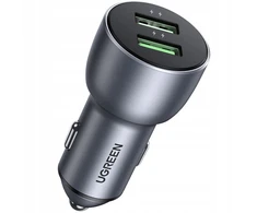 Automobilinis įkroviklis Ugreen 2x Usb-a 36w Qc