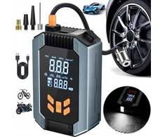 Automobilinis kompresorius elektrinis siurblys oro kompresorius air pump su lcd ekranu