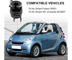 Automobilinis puodelio laikiklis centrinėje konsolėje A4518100370 plastikinis puodelio laikiklis, suderinamas su Smart Fortwo 451