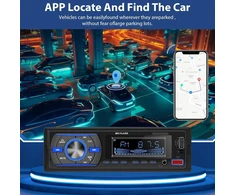Automagnetola Automobilinis radijas 1 din bluetooth automobilinis radijas su bluetooth laisvų rankų įranga fm radijas / usb / tf / aux in / rca / 40 eq / programėlė, nustatanti automobilį / 7 spalvų mp3 grotuvas su nuotolinio valdymo pultu stereo automobilinis radijo i
