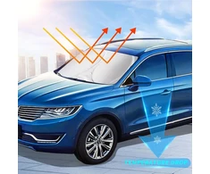 Automobilinis saulės skydelis priekiniam stiklui, apsauga nuo saulės, sulankstomas, universalus, skirtas automobiliams, apsauga nuo uv spindulių, įvairių dydžių automobiliams (150 x 70 cm)