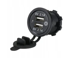 Automobilinis Usb įkroviklis 12-24v, 4.2a su lietimo jungikliu