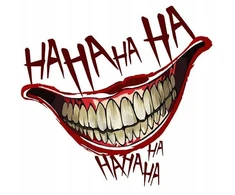 Automobilio lipdukas motociklui Joker šypsena Ha Ha Ha Kam taip rimtai?
