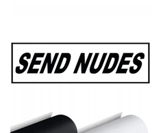 Automobilio lipdukas Send Nudes 16x5