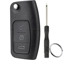 Automobilio rakto korpusas, skirtas ford focus fiesta mk7 c-max kuga ka mondeo mk4 galaxy connect ecosport focus mondeo fiesta s-max c su geležte, atsuktuvu ir raktų pakabuku