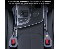 Automobilio sėdynės tarpų užpildas, 2 vnt., automobilio sėdynės tarpų užpildas su 4 vnt. automobilio laikymo kabliukais, universalus automobilio sėdynės tarpų užpildas, automobilio sėdynės kamštis, automobilio interjero aksesuarai automobiliui, visureigiu