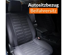 Automobilio sėdynės užvalkalas priekinei sėdynei, juodas, universalus
