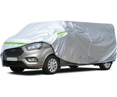 Automobilio uždangalas, pilnas garažas, skirtas Ford Transit Custom L1h1 2012-2022, 300d visų oro sąlygų automobilio uždangalas naudojimui viduje ir lauke su užtrauktuku ir vėjui atsparia juostele (l1h1)
