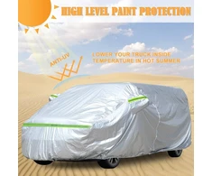 Automobilio uždangalas, pilnas garažas, skirtas Ford Transit Custom L1h1 2012-2022, 300d visų oro sąlygų automobilio uždangalas naudojimui viduje ir lauke su užtrauktuku ir vėjui atsparia juostele (l1h1)