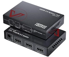 Av access 1 į 2 išėjimų uhd 4k @ 60hz 1080p @ 120hz hdmi 2.0 skirstytuvas su automatiniu sumažinimu, 18 gbps nulinio latentumo, 1×2 4k hdmi skirstytuvas su hdr10 ir 3d, hd lossless audio, hdcp 2.2, automatinis edid valdymas