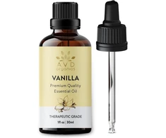 Avd Organics vanilės eterinis aliejus 30 ml - aukščiausios kokybės, terapinis, skirtas aromaterapiniam difuzoriui, drėkintuvui, atsipalaidavimui, miegui, puikios dovanos - 1 fl. oz