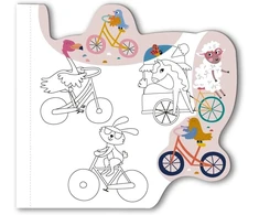 Avenir 6301779 spalvinimo žaidimas driving &amp; flying, 3-in-1 kūrybinis rinkinys su žaidimais, lipdukais ir spalvinimo paveikslėliais, pasidaryk pats, veiklos rinkinys vaikams nuo 3 metų