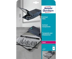 Avery Zweckform A4 projektoriaus skaidrės, 0.1 mm, 25 vnt.