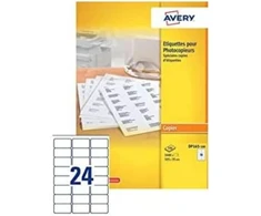 Avery Zweckform Avery 2400 etikečių, skirtų vienspalviams kopijavimo aparatams (dp247), 70 x 36, baltos