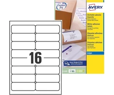 Avery Zweckform Avery lipnios etiketės spausdintuvams, 99.1 x 33.9 mm, 400 vnt.